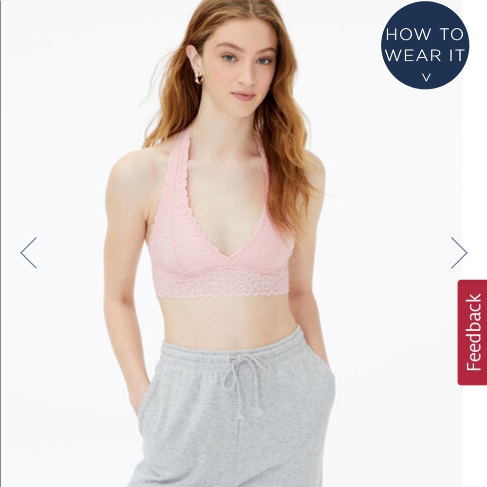Mauve halter bralette